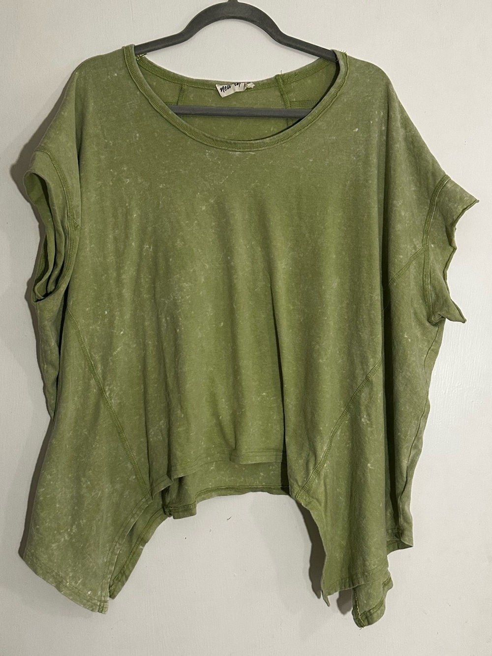 Light Green Boxy Short Sleeve Top